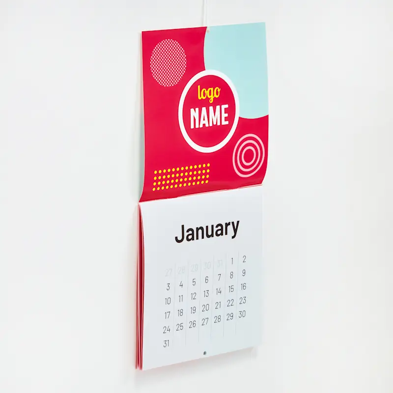 Calendriers muraux agrafés
