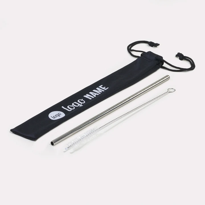 Pailles réutilisables en inox