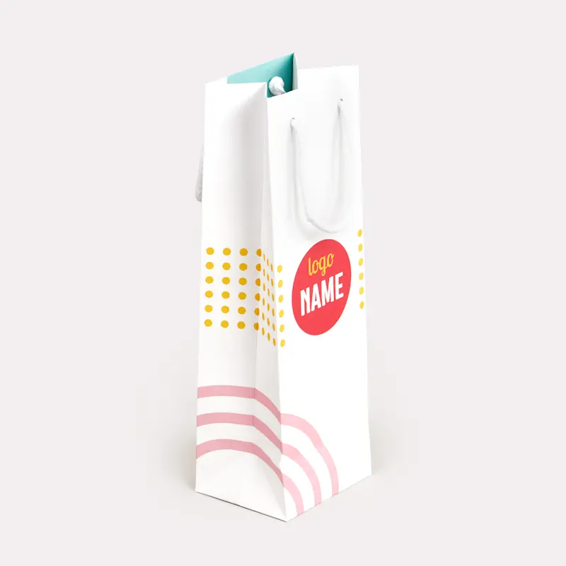 Sacs en papier "Luxe" pour bouteilles de vin - offset
