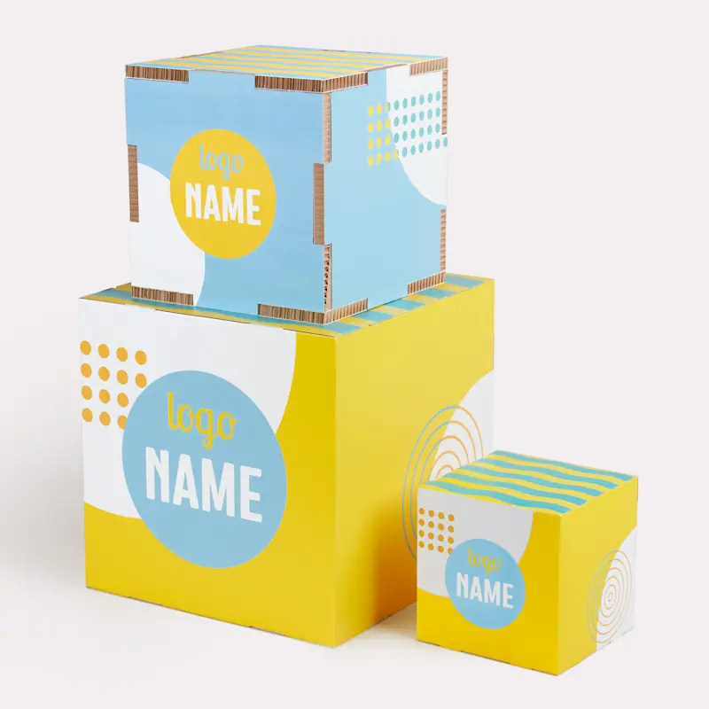 Petits présentoirs en cube