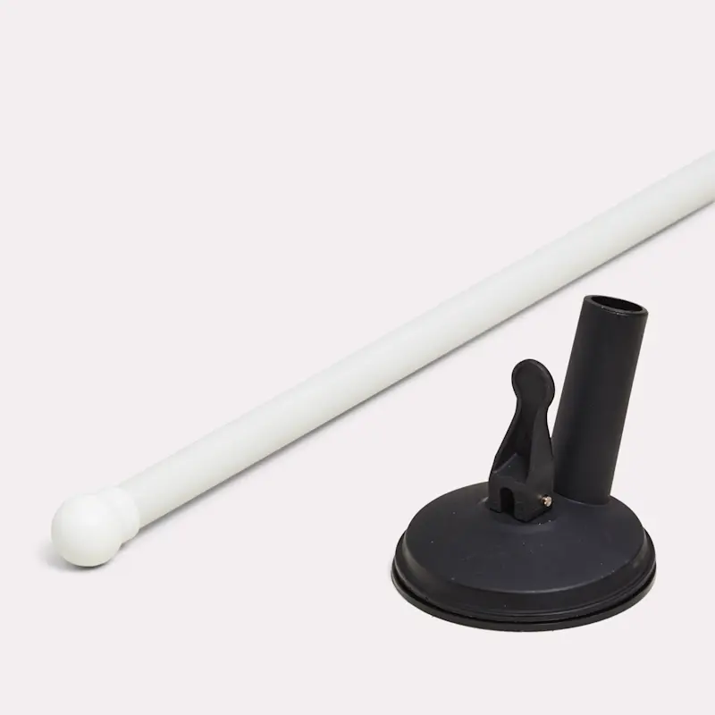 Suction cup and window flag sticks