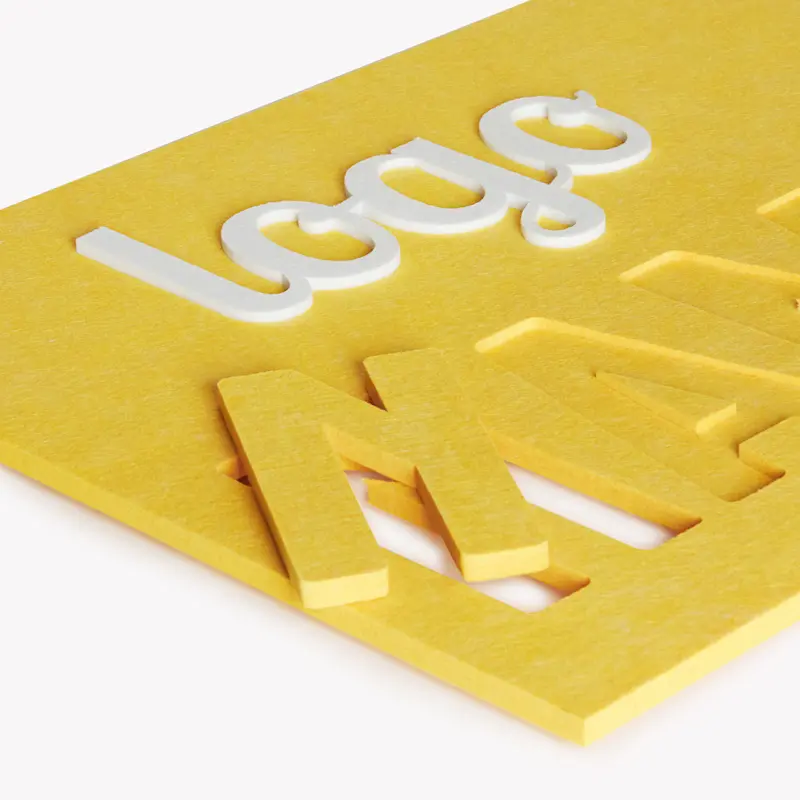 Lettres en isolation acoustique PET