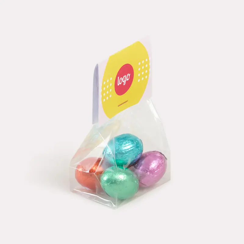 sacs d'œufs en chocolat