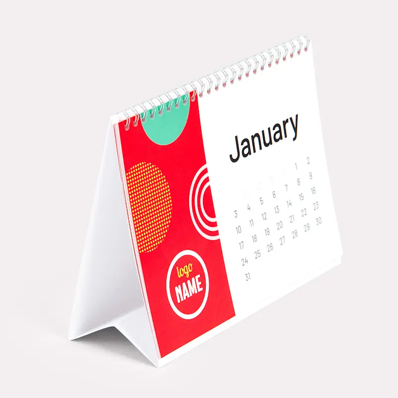 Calendriers de bureau avec Wire'O