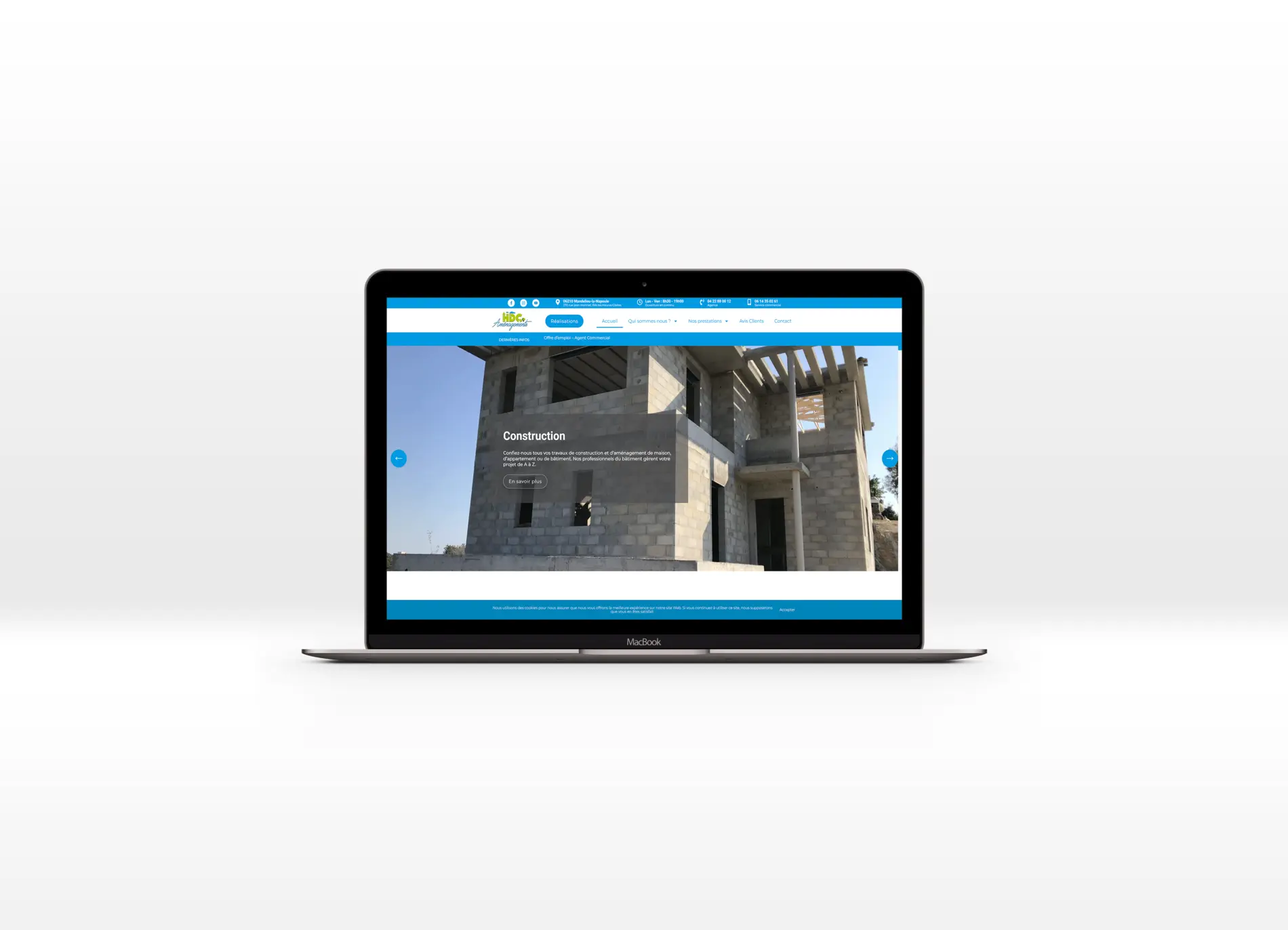 Site métier HDC Aménagements