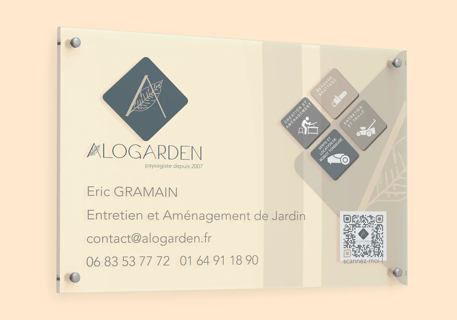 Signalétique ALOGARDEN déclinée au format A4