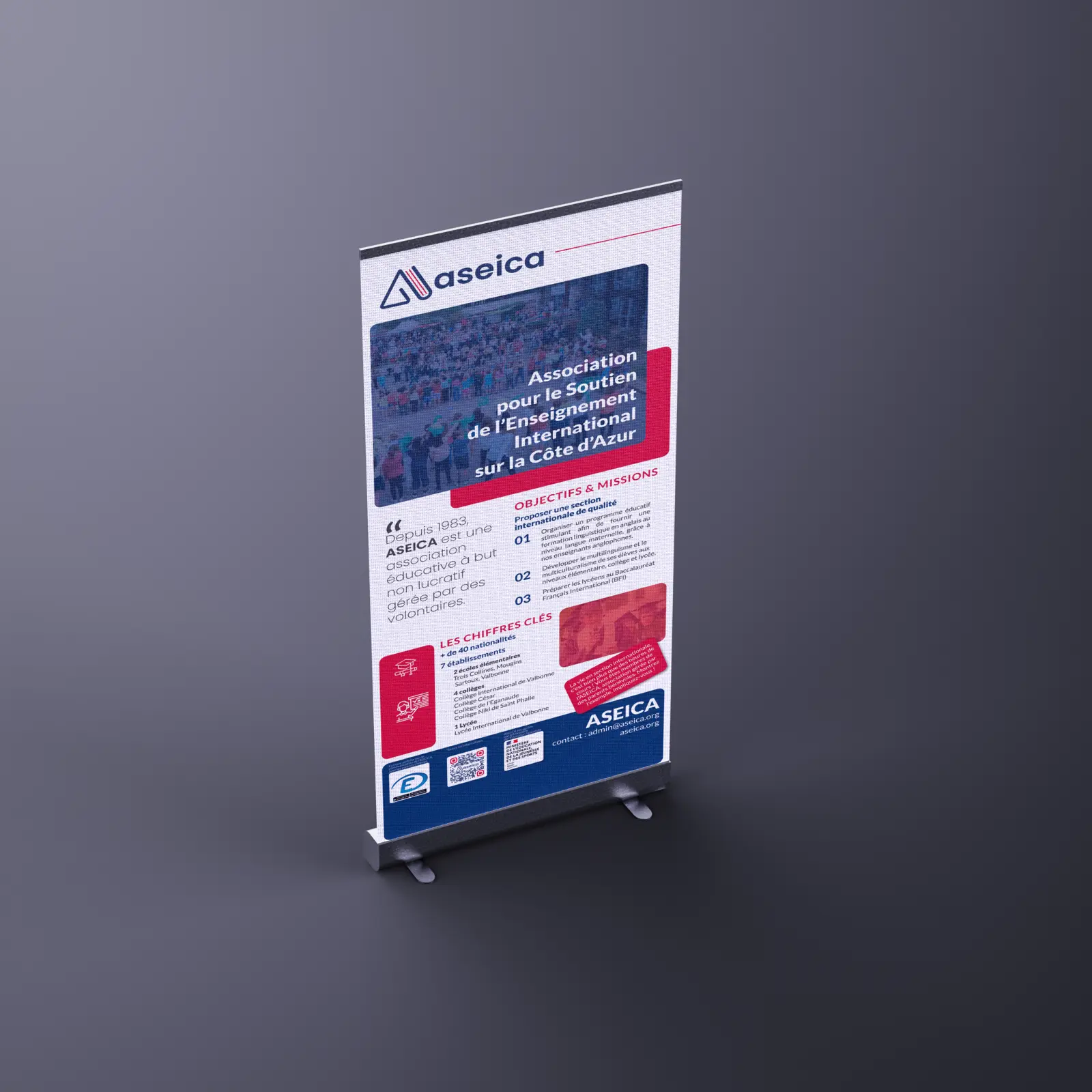 Roll-up ASEICA en français