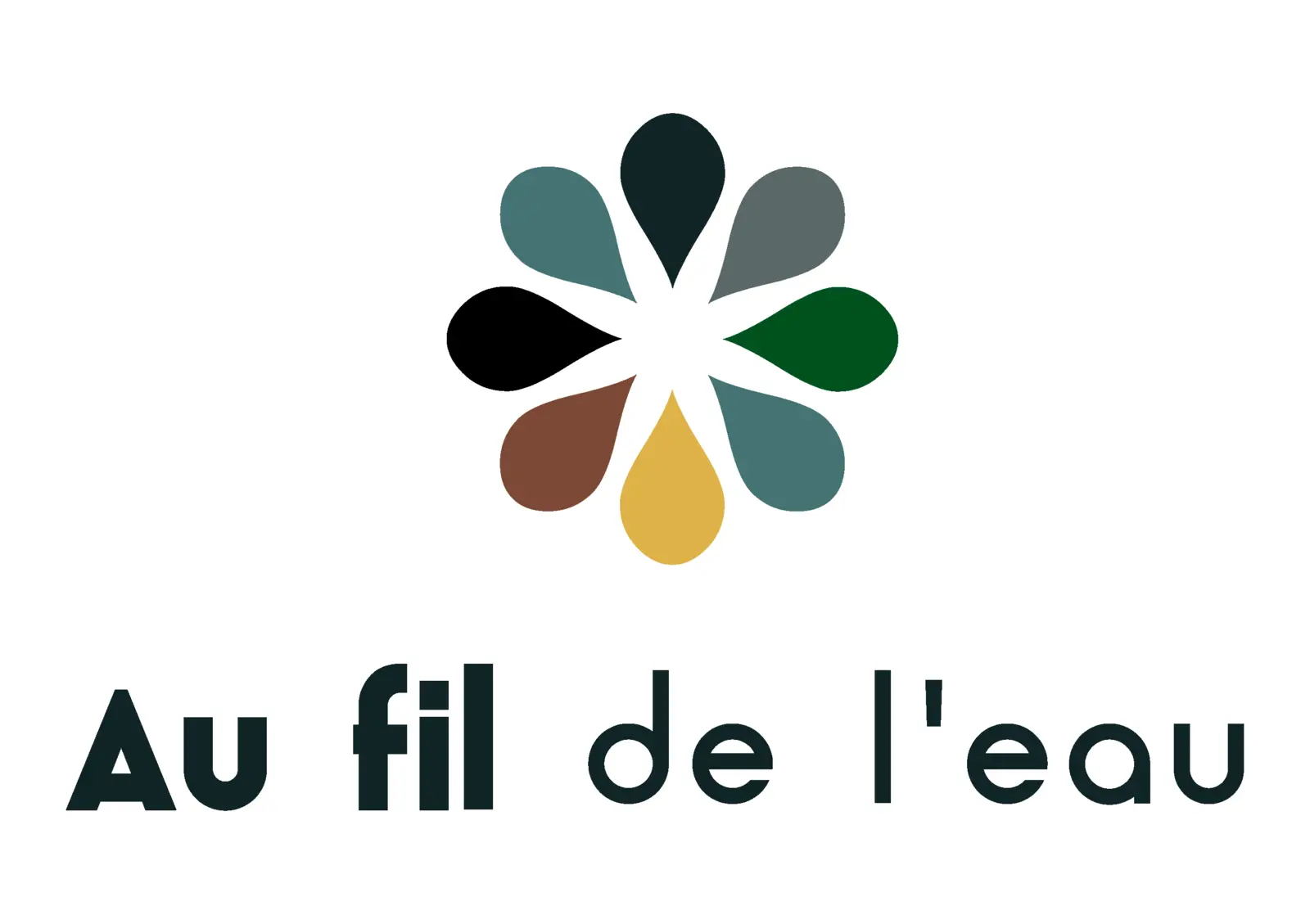 Logo Au fil de l’eau — déclinaison