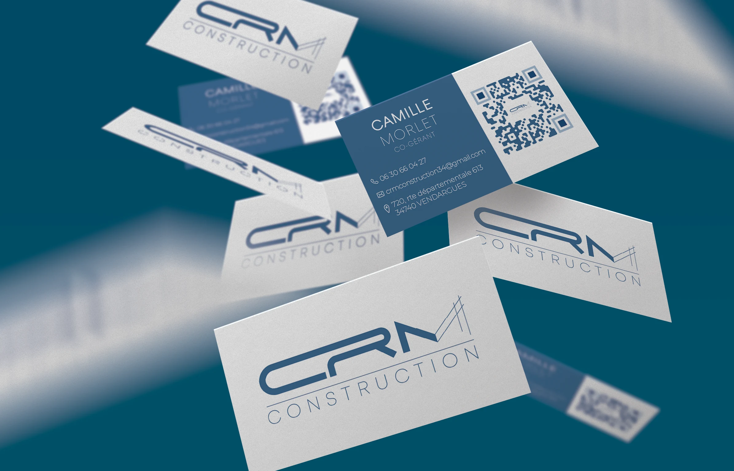 Cartes de visite — CRM Construction