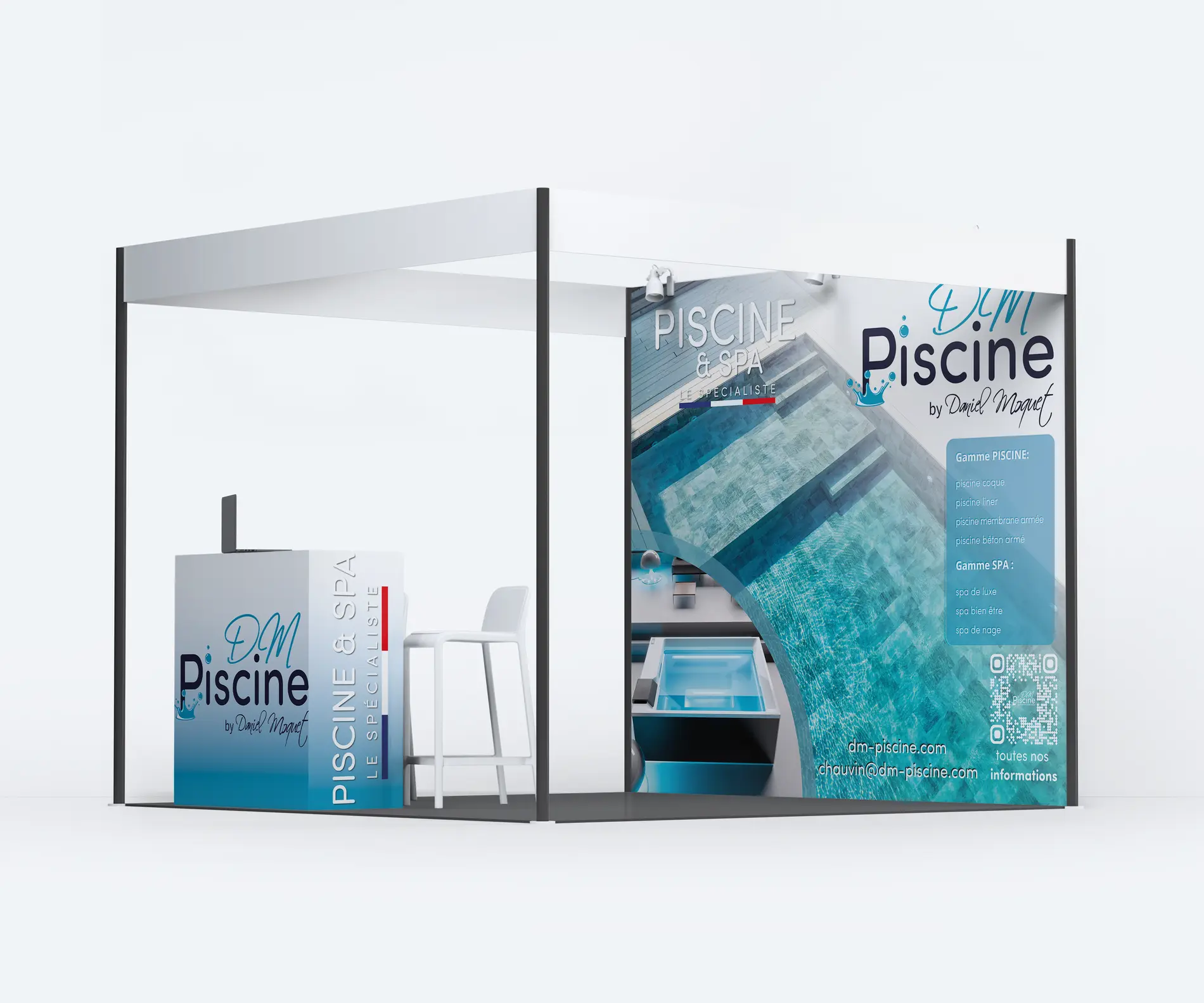 Support événementiel DM Piscine