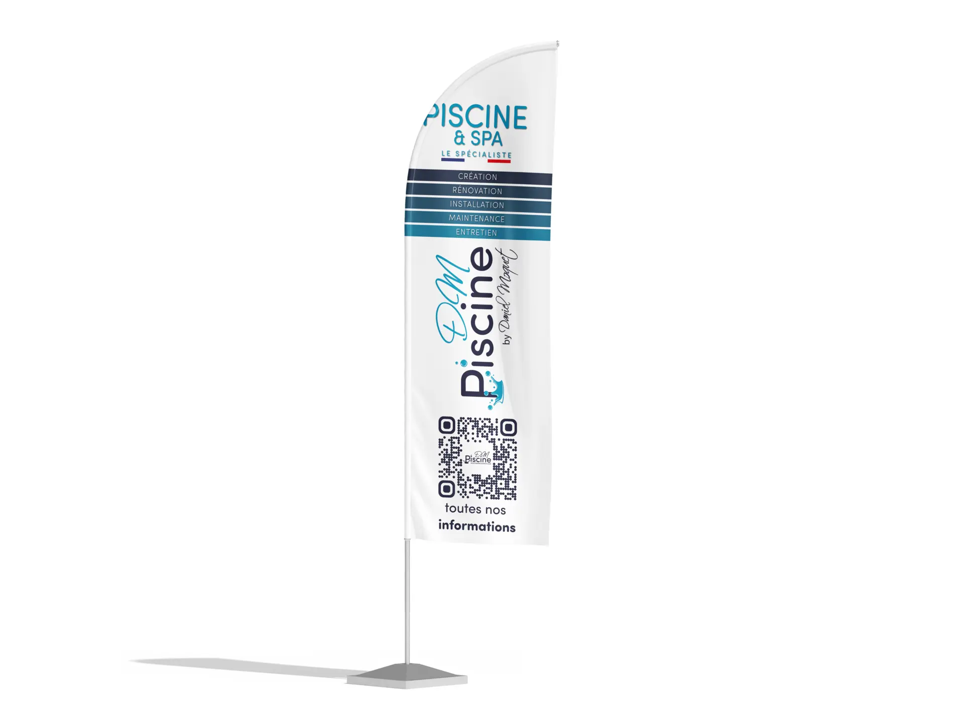 Stand et communication événementielle DM Piscine