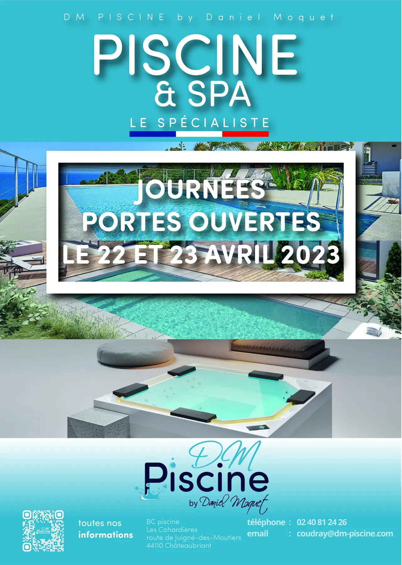 Flyer événementiel DM Piscine