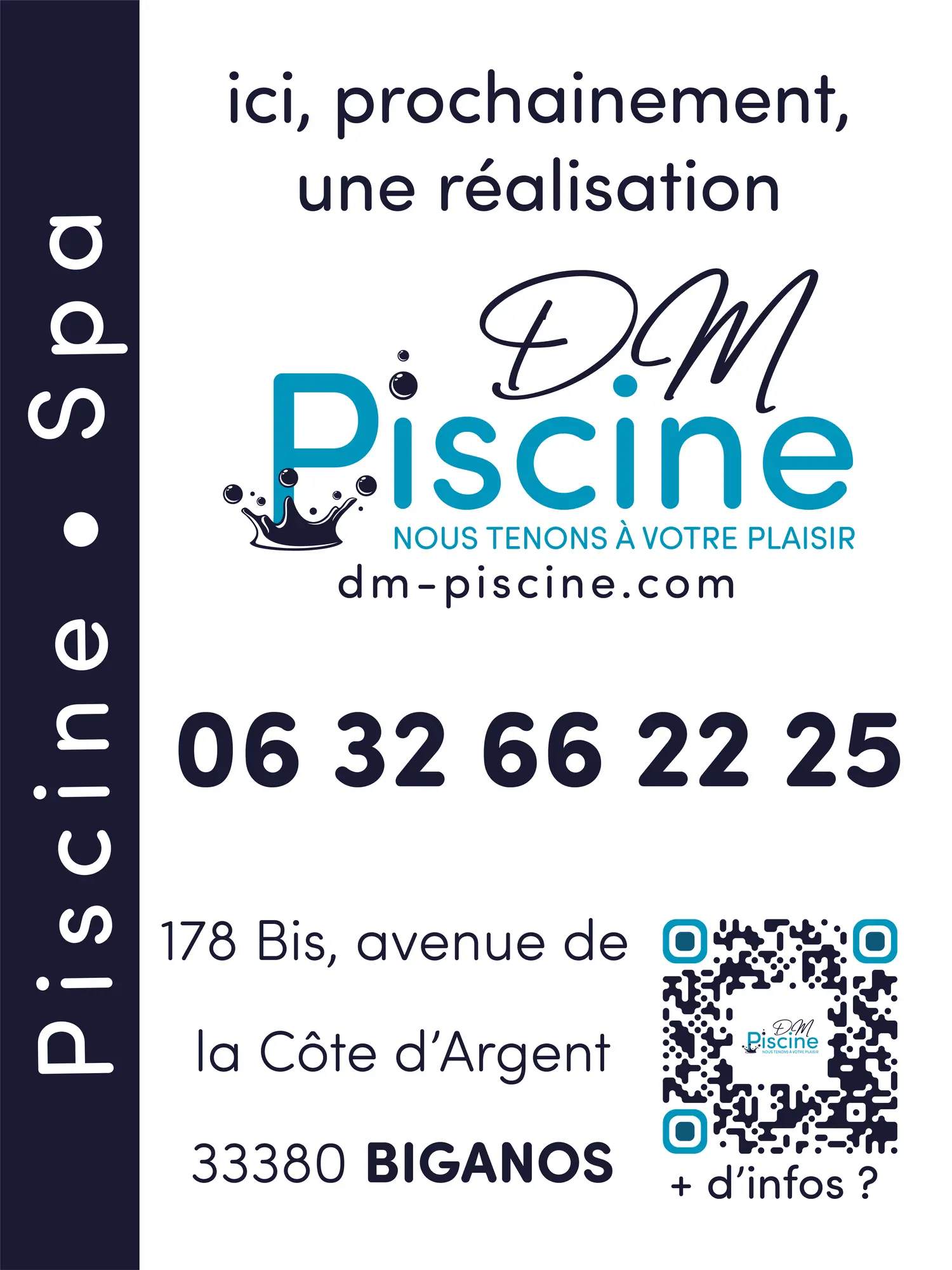 Panneau de signalétique DM Piscine