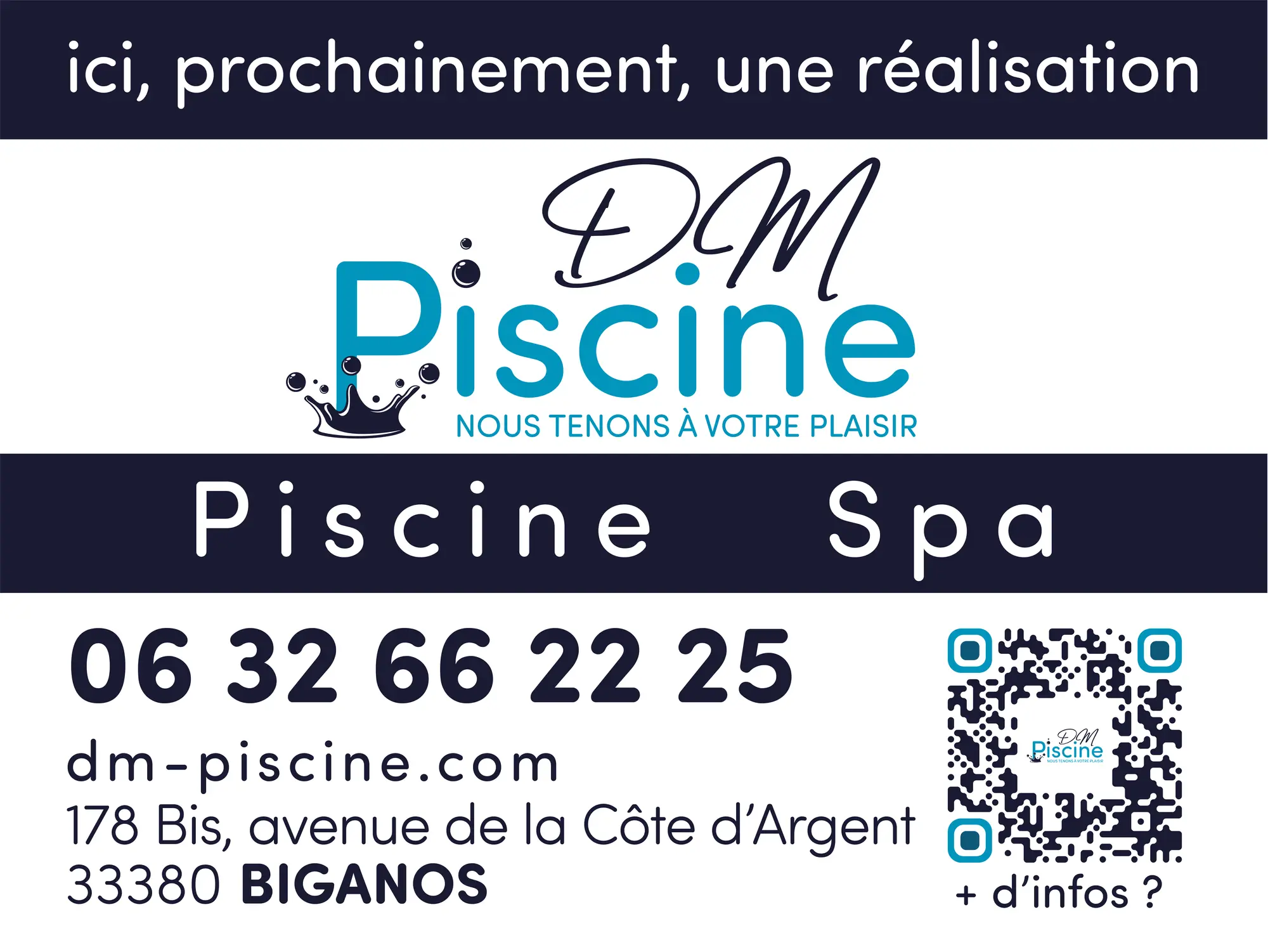 Second panneau de signalétique DM Piscine