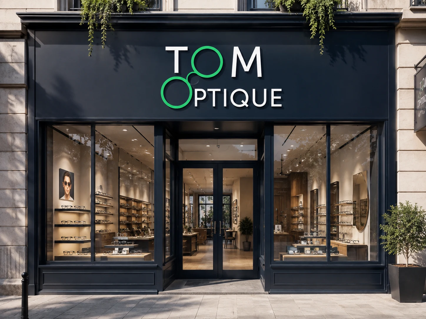 Mise en situation de la façade — TOM Optique